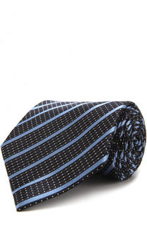 Шелковый галстук с узором Ermenegildo Zegna