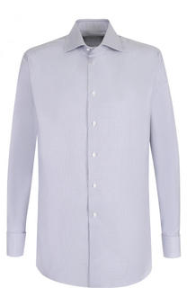 Хлопковая сорочка с воротником кент Brioni