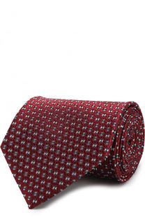 Шелковый галстук с узором Ermenegildo Zegna