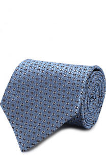 Шелковый галстук с узором Ermenegildo Zegna