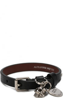Кожаный браслет с подвесками Alexander McQueen