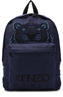 Текстильный рюкзак с контрастной вышивкой Kenzo