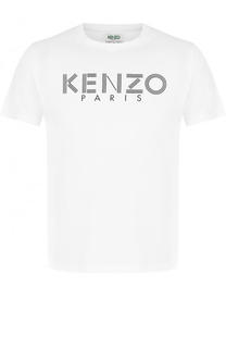 Хлопковая футболка с логотипом бренда Kenzo