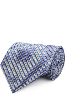 Шелковый галстук с узором Ermenegildo Zegna