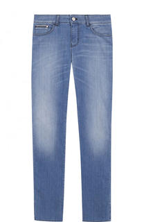 Джинсы с декоративными потертостями Armani Junior