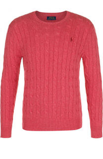 Хлопковый джемпер фактурной вязки Polo Ralph Lauren