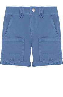 Хлопковые шорты с накладными карманами Stella McCartney