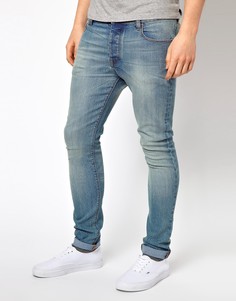 Светлые джинсы скинни ASOS - Синий