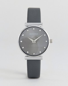 Часы с серым кожаным ремешком Sekonda 2470 - Черный