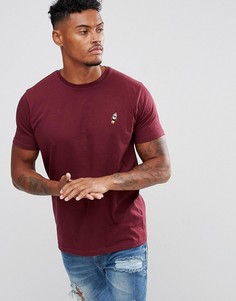 Футболка с вышитым логотипом в виде ракеты Brave Soul - Красный