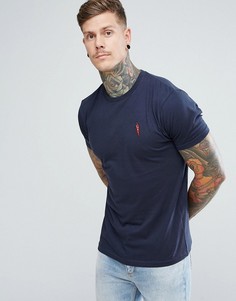 Футболка с вышитым логотипом Brave Soul - Темно-синий