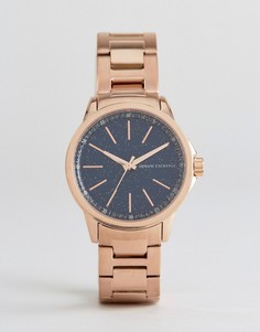 Розово-золотистые часы-браслет Armani Exchange AX4352 - Золотой