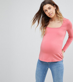 Топ с длинными рукавами ASOS Maternity - Розовый