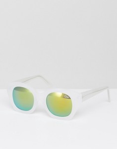 Зеркальные солнцезащитные очки Quay Australia Venna - Белый