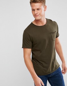 Базовая футболка с необработанными краями Brave Soul - Зеленый