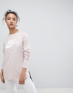Розовый лонгслив Nike - Розовый