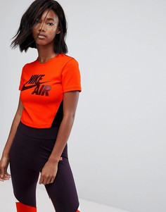 Укороченная оранжевая футболка Nike - Оранжевый