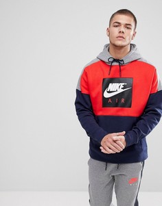 Темно-синий худи с логотипом Nike Air 886046-657 - Темно-синий