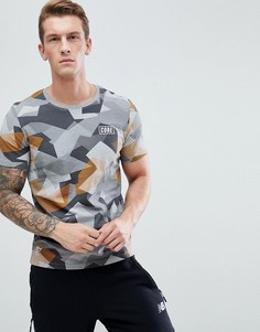 Футболка с камуфляжным принтом Jack &amp; Jones - Серый