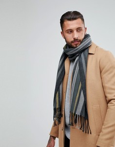 Шарф в серую полоску Esprit - Серый