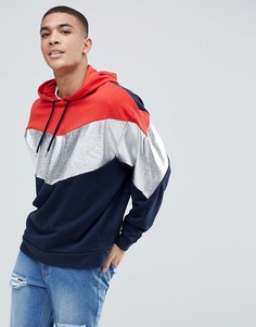 Худи свободного кроя ASOS - Темно-синий