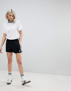 Черные шорты с тремя полосками adidas Originals adicolor - Черный