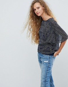 Топ с плиточным принтом Pepe Jeans - Мульти