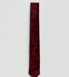 Бархатный галстук с принтом пейсли Noose &amp; Monkey - Красный