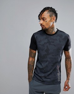 Футболка из ткани Dry Fit от Jack &amp; Jones Tech - Черный
