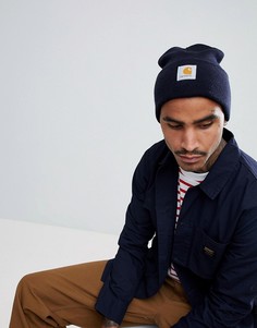 Темно-синяя шапка-бини Carhartt WIP Watch - Темно-синий