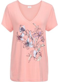 Футболка (персиковый с рисунком) Bonprix