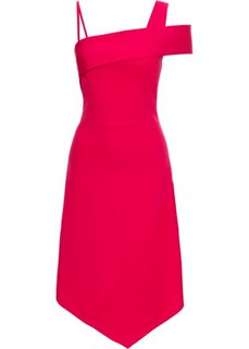 Платье с асимметричным подолом (ярко-розовый) Bonprix