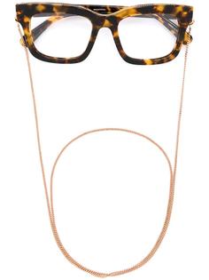 очки с массивной оправой Falabella Stella Mccartney Eyewear