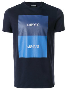 футболка с логотипом Emporio Armani