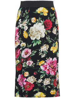 юбка-карандаш с цветочным принтом  Dolce &amp; Gabbana