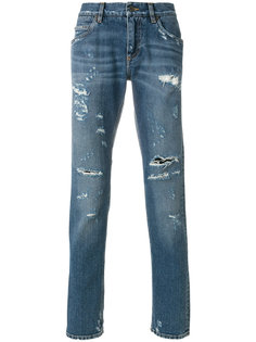 джинсы с потертой отделкой Dolce & Gabbana