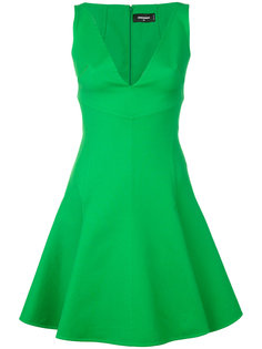 deep-V flared dress Dsquared2