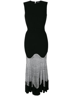 сетчатое трикотажное платье Alexander McQueen