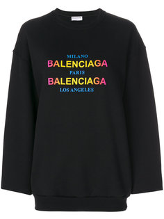 толстовка с логотипом  Balenciaga