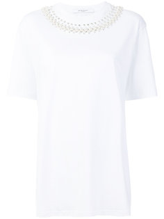 футболка с отделкой на воротнике  Givenchy
