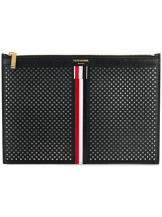 чехол для планшета на молнии с полосками Thom Browne