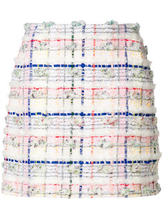 твидовая юбка в клетку  Thom Browne