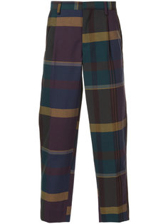 plaid tailored trousers Kolor