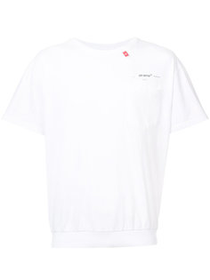футболка с подолом в рубчик Off-White