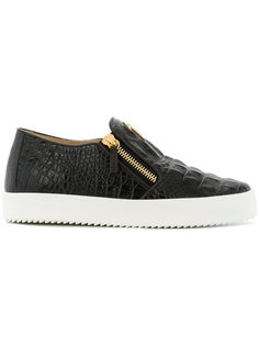кеды May London с тисненым эффектом крокодиловой кожи Giuseppe Zanotti Design