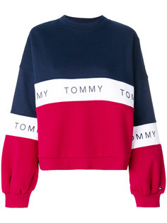 свитер колор-блок с логотипом  Tommy Hilfiger