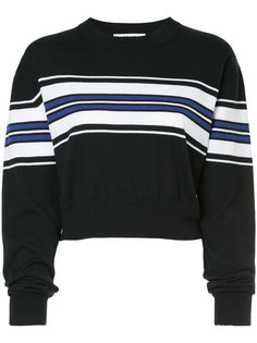укороченный свитер в полоску MSGM