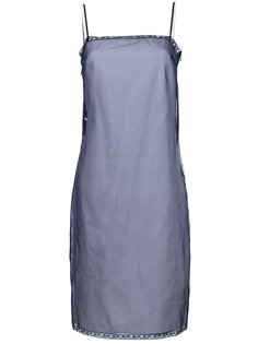платье с кружевной отделкой  Prada