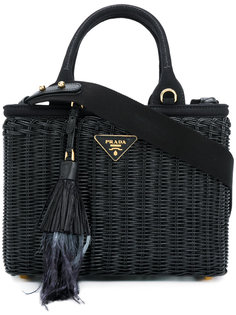 плетеная сумка Prada