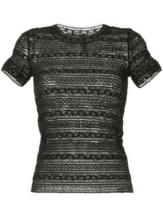 embroidered fitted T-shirt Marc Cain